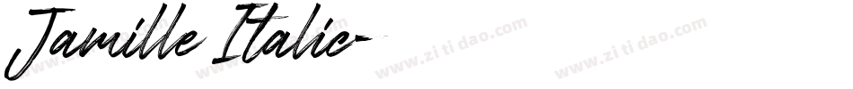 Jamille Italic字体转换